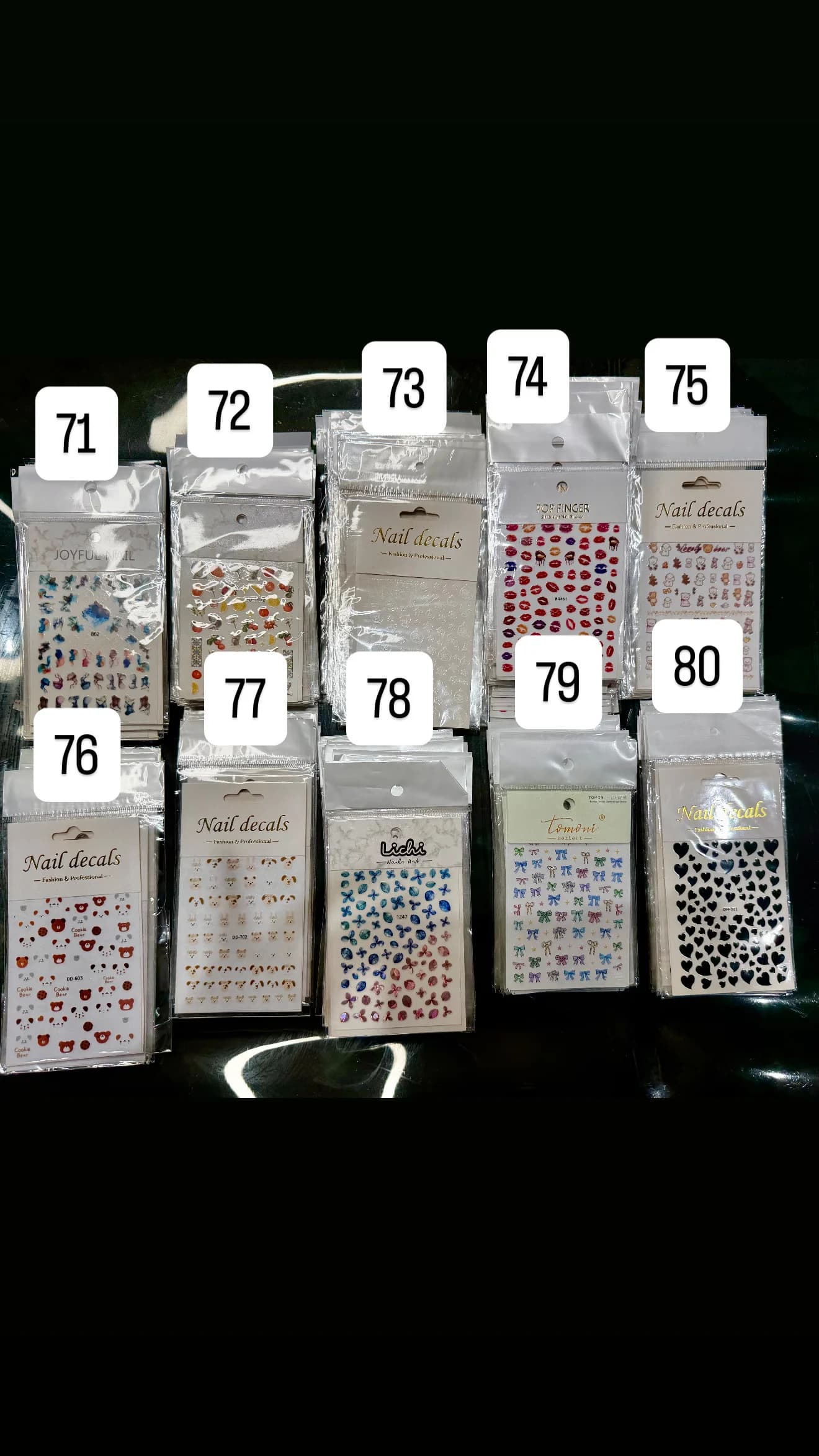 Nail Art Stickers Set 1